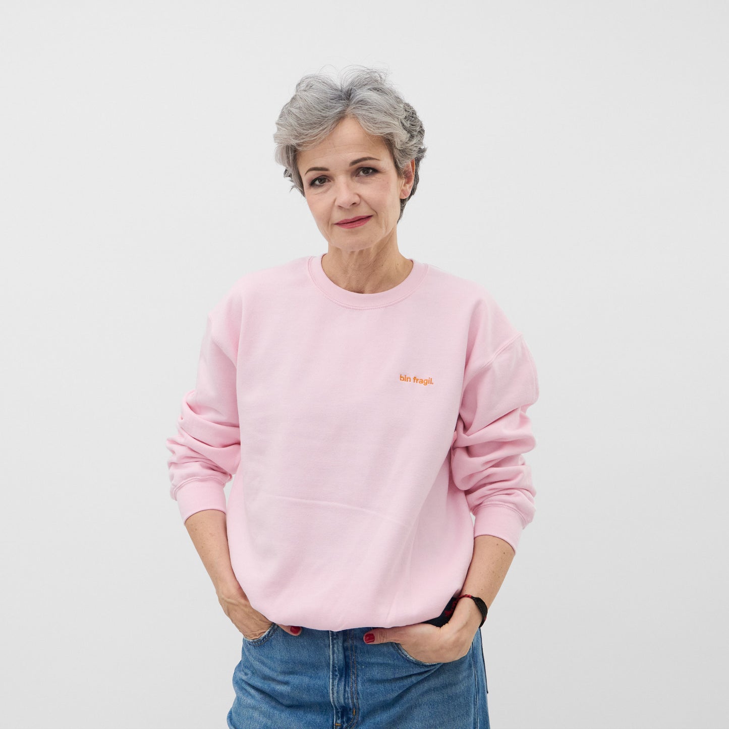 Sweatshirt "bin fragil"