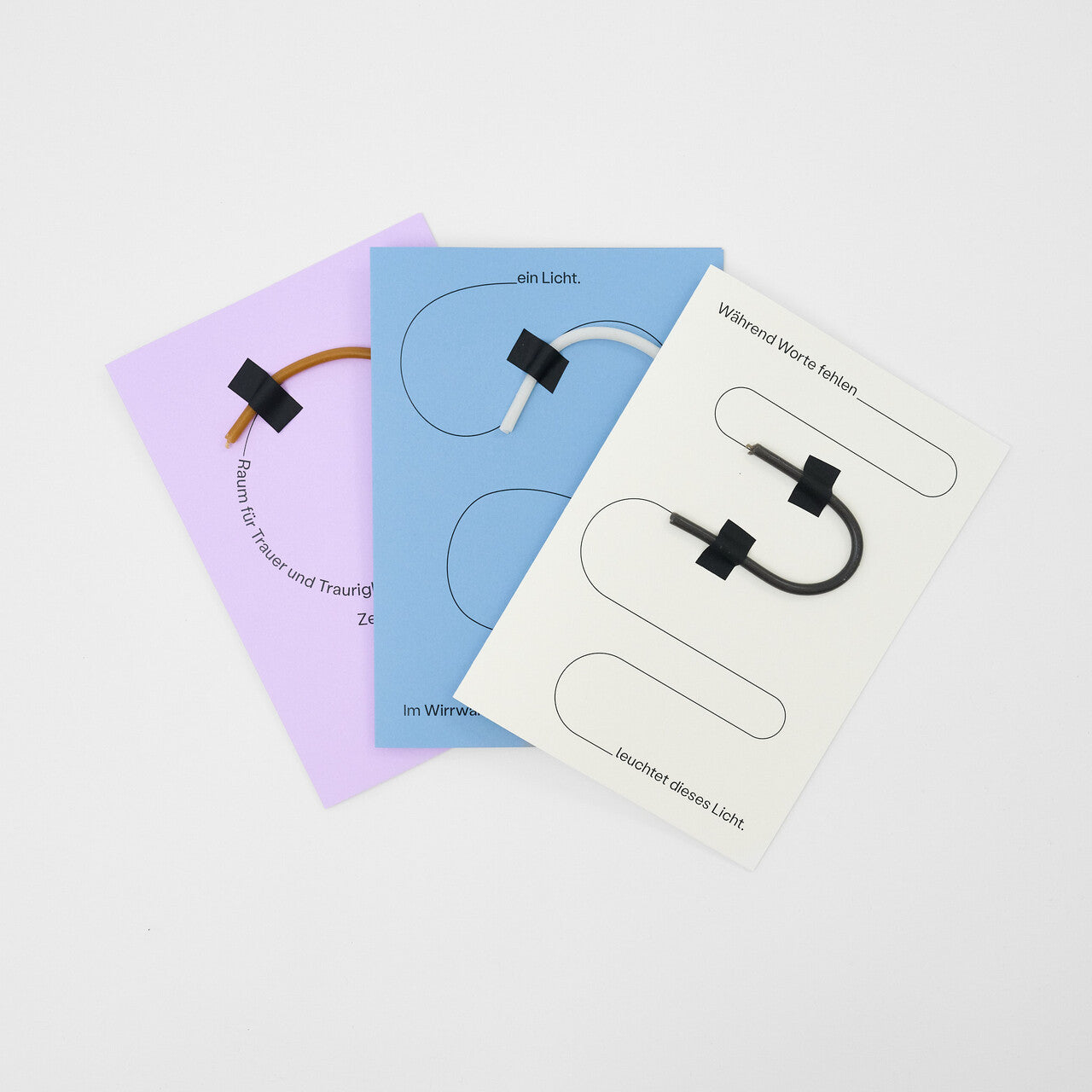 Trauerkarte 3er-Set