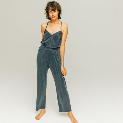 Cupro High Waist Pants