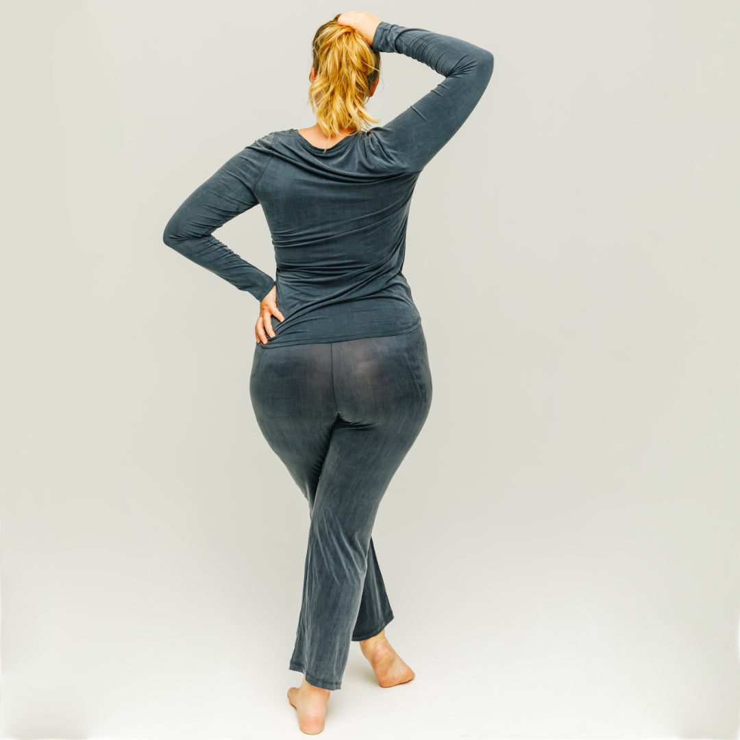 Cupro High Waist Pants