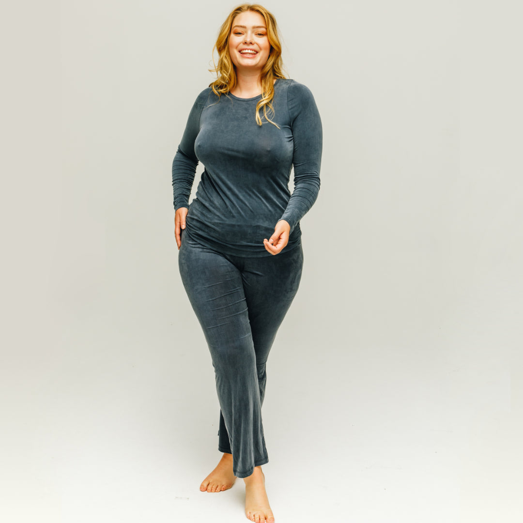 Cupro High Waist Pants